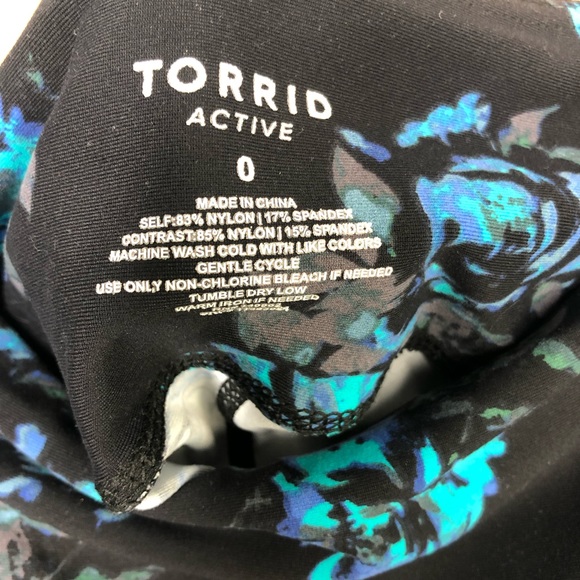 Torrid Floral Print Legging Sz 0 L - Picture 4 of 8